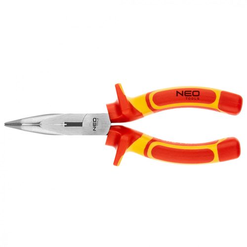 Hajlított csőrű fogó 1000v, szigetelt, 180mm (7"), crv, polírozott