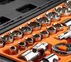 Dugókulcskészlet 23db, 1/2", 90 fogas racsni!