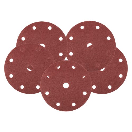 Csiszolókorong tépőzáras 150mm, P60, 9 lyukkal, 5db, 04-721-hez