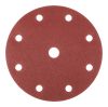Csiszolókorong tépőzáras 150mm, P180, 9 lyukkal, 5db, 04-721-hez
