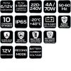 Automatikus akkumulátortöltő 4a/70w, 3-120ah, savas / agm / gel akkumulátorokhoz