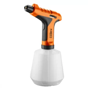 Akkus permetező micro-USB 3.6V, 2,41 bar, 280 - 460 ml/perc, tartály 1L 0–40