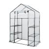 Növényház 143 x 73 x 195 cm, PVC fólia, fémszerkezet