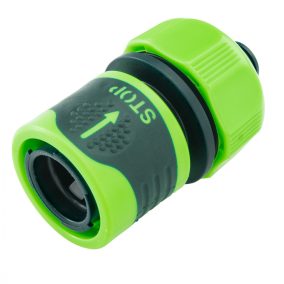   30db Tömlő gyorscsatlakozó 3/4" vizstoppos, kétkomponensű, kínálódobozban