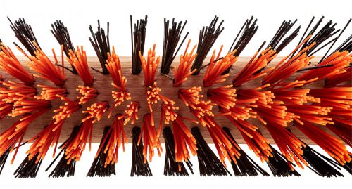 Térkő-, beton-, járdaseprű 50 cm, fém nyélbefogó, Profi kivitel.