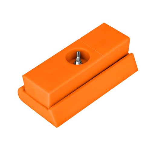 Csiszolótuskó, gumi, csavaros, 114x55x38mm,
