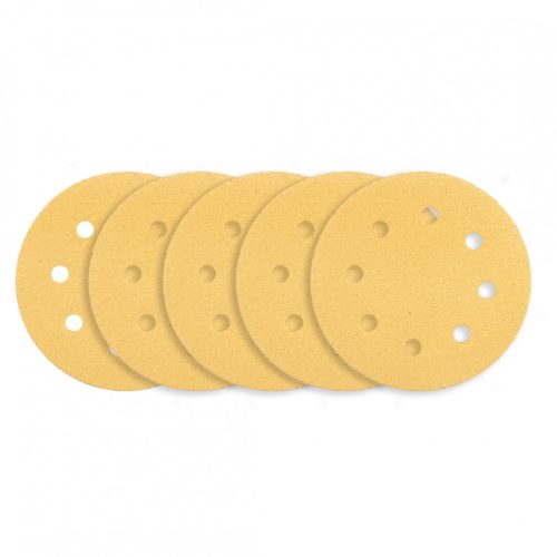 Tépőzáras csiszolópapír 180mm, k80, 5db, 8 lyukakkal csiszológéphez 59g263