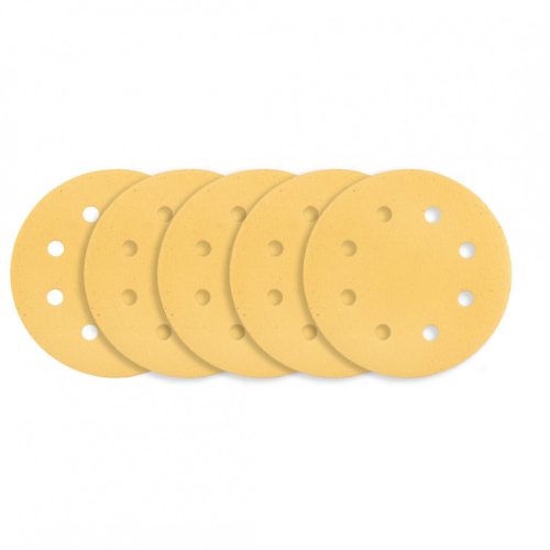 Tépőzáras csiszolópapír 180mm, k120, 5db, 8 lyukakkal csiszológéphez 59g263