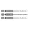 Csigafúró, 1/4" hatszög szárral, HSS DIN 338, 2mm, 3db/cs