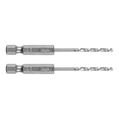 Csigafúró, 1/4" hatszög szárral, HSS DIN 338, 2,5mm, 2db/cs
