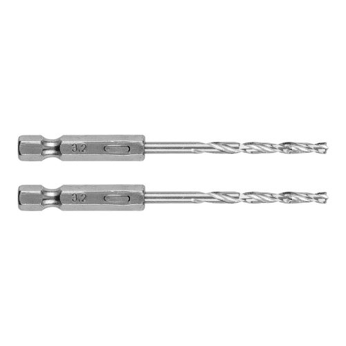 Csigafúró, 1/4" hatszög szárral, HSS DIN 338, 3,2mm, 2db/cs