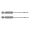 Csigafúró, 1/4" hatszög szárral, HSS DIN 338, 3,5mm, 2db/cs