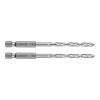 Csigafúró, 1/4" hatszög szárral, HSS DIN 338, 4,5mm, 2db/cs