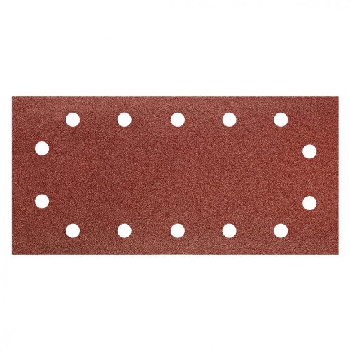 Csiszolópapír 5db, tépőzáras, 115x230mm, K80, lyukas