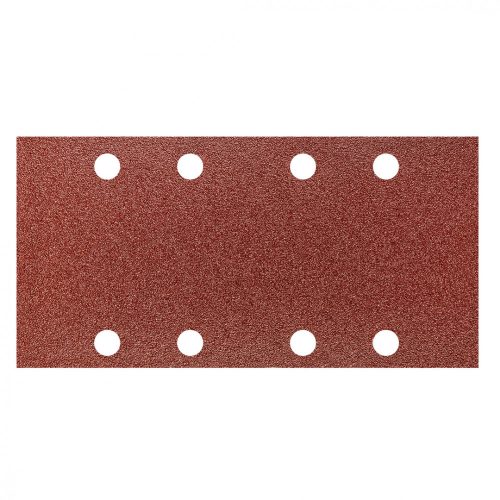 Csiszolópapír 5db, tépőzáras 93x185mm, K80, lyukas