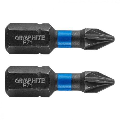 Torziós ütvecsavarozó bit PZ1x25mm, 2db.