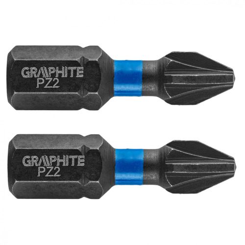 Torziós ütvecsavarozó bit PZ2x25mm, 2db.