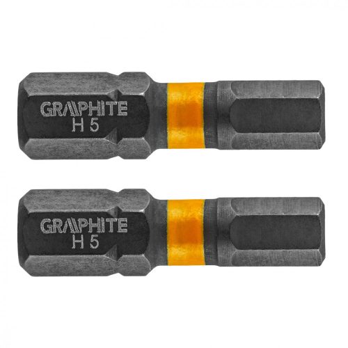 Torziós ütvecsavarozó bit, hatlapú, 5x25mm, 2db.