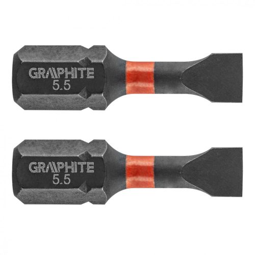 Torziós ütvecsavarozó bit SL5.5x25mm, 2db.