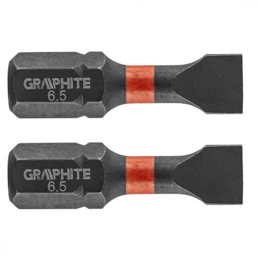Torziós ütvecsavarozó bit SL6.5x25mm, 2db.