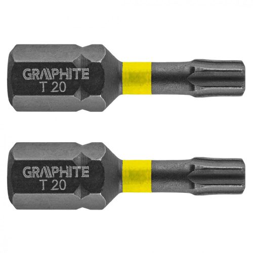 Torziós ütvecsavarozó bit TX20x25mm, 2db.