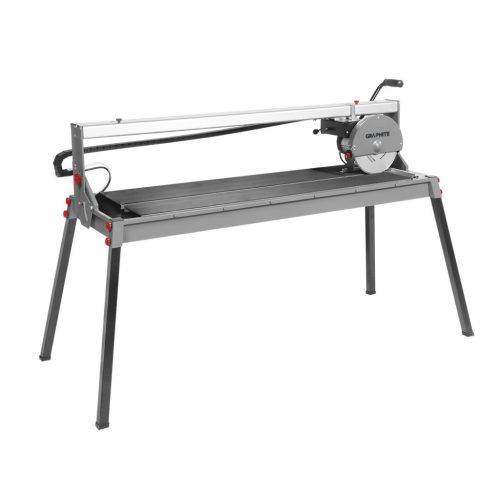 Csempevágó gép, 1500W, 250X25,4mm-es tárcsa, 1200mm vágáshossz, vízhűtés,