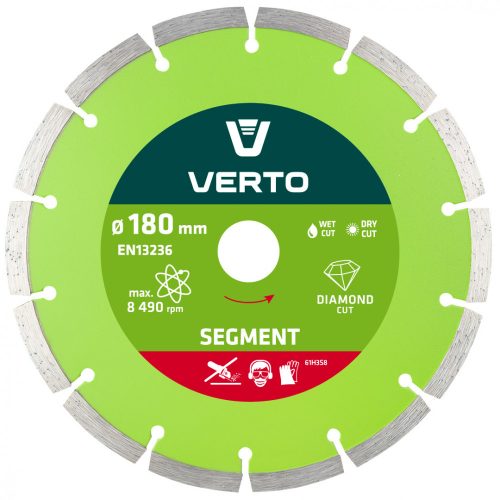 Gyémánt vágókorong 180mm SZEGMENTÁLT