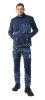Munkanadrág tengerészkék terepmintás, Camo, Navy, 60% pamut + 40% poliészter, XS