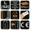 Munkanadrág, terepmintás, camo, camo urban, 60% pamut, 37% poliészter, 3% elasztán, l