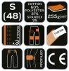Munkanadrág, terepmintás, camo, camo urban, 60% pamut, 37% poliészter, 3% elasztán, s