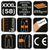 Munkanadrág, terepmintás, camo, camo urban, 60% pamut, 37% poliészter, 3% elasztán, xxxl