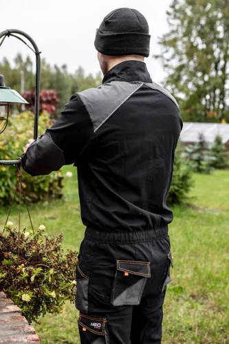 Overall karcsúsított(slim fit), 60% pamut, 37% polyester, 3% elastane, 285 g/m2,xS