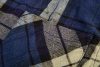 Flanel ing, kék-oliva-fekete, 100% pamut, L
