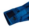Flanel ing, tengerészkék-fekete, 100% pamut, XL