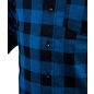 Flanel ing, tengerészkék-fekete, 100% pamut, XXL