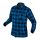 Flanel ing, tengerészkék-fekete, 100% pamut, XXXL