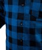 Flanel ing, tengerészkék-fekete, 100% pamut, XXXL