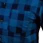Flanel ing, tengerészkék-fekete, 100% pamut, XXXL