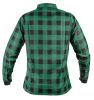 Flanel ing, zöld-fekete, 100% pamut, L
