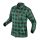 Flanel ing, zöld-fekete, 100% pamut, XL