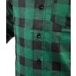 Flanel ing, zöld-fekete, 100% pamut, XXL