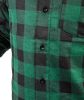 Flanel ing, zöld-fekete, 100% pamut, XXXL