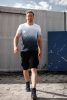 Póló, kék árnyékmintás, 100% pamut, 180g/m2,XL