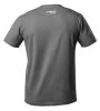 Póló feliratos, szürke, 100% pamut, 180g/m2, M