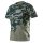 Póló terepmintás, olíva, 100% pamut, 180g/m2,XL