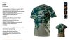 Póló terepmintás, olíva, 100% pamut, 180g/m2,XL