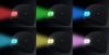 Kötött munkasapka, beépített RGB-led lámpával