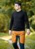 Munkavédelmi póló, hosszú ujjú, fekete, 100% pamut, XXXL