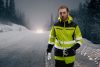 Láthatósági Munkadzseki, softshell, kapucnival, sárga,XXL