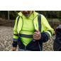 Láthatósági póló, sárga, sötét alsó résszel,XXL